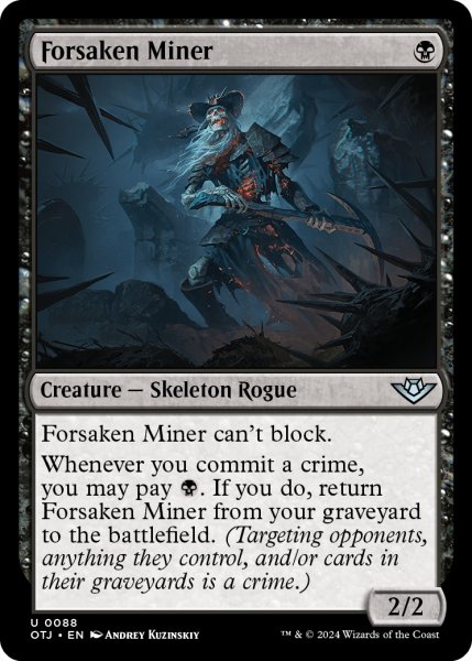 画像1: 【ENG】見捨てられた鉱夫/Forsaken Miner[MTG_OTJ_0088_U] (1)