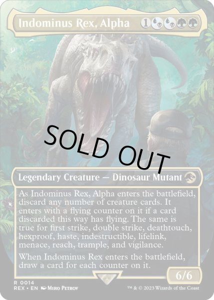 画像1: 【ENG】君臨するもの、インドミナス・レックス/Indominus Rex, Alpha[MTG_REX_0014R] (1)
