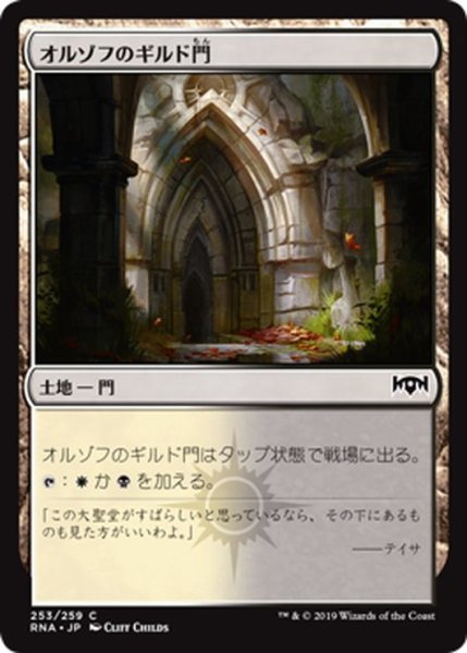 画像1: 【JPN】オルゾフのギルド門/Orzhov Guildgate[MTG_RNA_253C] (1)
