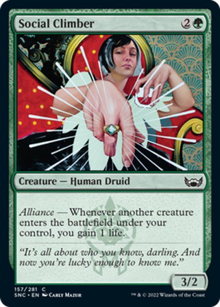 画像1: 【ENG】社交界の野心家/Social Climber[MTG_SNC_157C] (1)