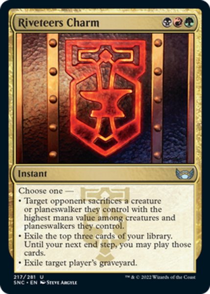 画像1: 【ENG】土建組一家の魔除け/Riveteers Charm[MTG_SNC_217U] (1)