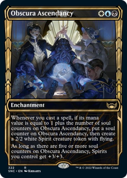 画像1: 【ENG】常夜会一家の隆盛/Obscura Ascendancy[MTG_SNC_322R] (1)