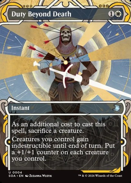 画像1: 【ENG】★Mystical Archive★務め果たさずに死なず/Duty Beyond Death[MTG_SOA_0004_U] (1)