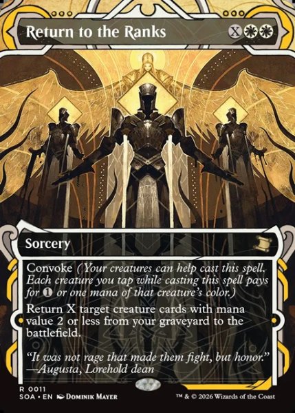画像1: 【ENG】★Mystical Archive★戦列への復帰/Return to the Ranks[MTG_SOA_0011_R] (1)