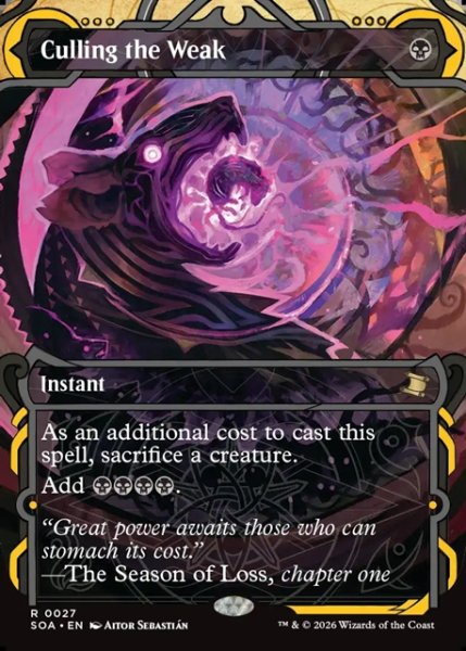 画像1: 【ENG】★Mystical Archive★弱者選別/Culling the Weak[MTG_SOA_0027_R] (1)