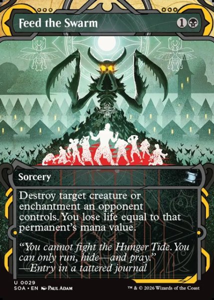 画像1: 【ENG】★Mystical Archive★大群への給餌/Feed the Swarm[MTG_SOA_0029_U] (1)