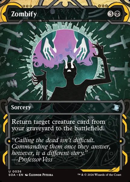 画像1: 【ENG】★Mystical Archive★ゾンビ化/Zombify[MTG_SOA_0036_U] (1)