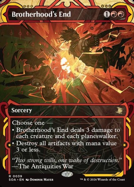 画像1: 【ENG】★Mystical Archive★兄弟仲の終焉/Brotherhood's End[MTG_SOA_0039_R] (1)