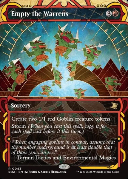 画像1: 【ENG】★Mystical Archive★巣穴からの総出/Empty the Warrens[MTG_SOA_0043_R] (1)