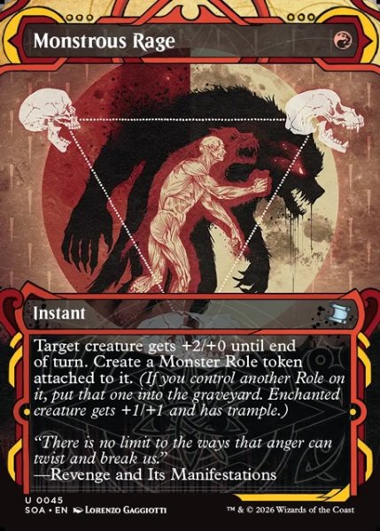 画像1: 【ENG】★Mystical Archive★巨怪の怒り/Monstrous Rage[MTG_SOA_0045_U] (1)