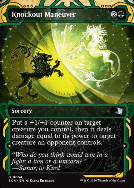 画像1: 【ENG】★Mystical Archive★叩きのめす妙技/Knockout Maneuver[MTG_SOA_0054_U] (1)