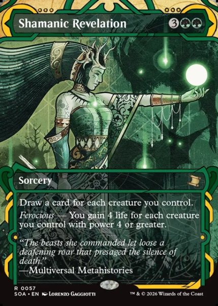 画像1: 【ENG】★Mystical Archive★巫師の天啓/Shamanic Revelation[MTG_SOA_0057_R] (1)