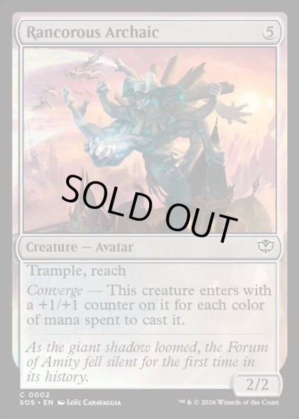 画像1: 【ENG】怨恨のアルカイック/Rancorous Archaic[MTG_SOS_0002_C] (1)