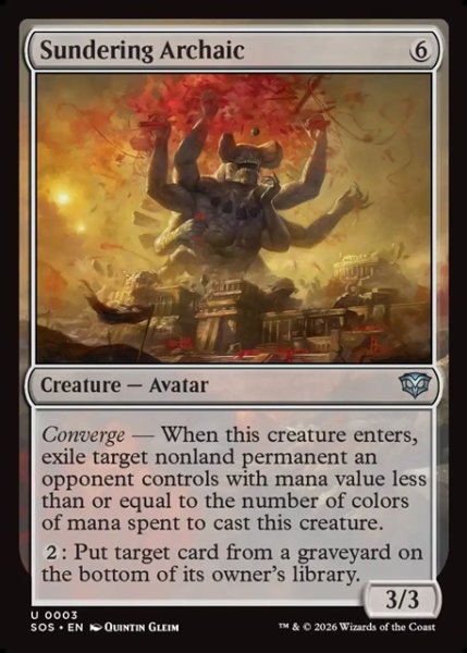 画像1: 【ENG】隔離するアルカイック/Sundering Archaic[MTG_SOS_0003_U] (1)
