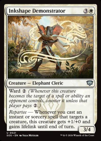 画像1: 【ENG】墨造形の実演者/Inkshape Demonstrator[MTG_SOS_0021_U] (1)