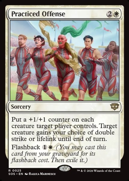 画像1: 【ENG】練習を積んだ攻撃/Practiced Offense[MTG_SOS_0025_R] (1)
