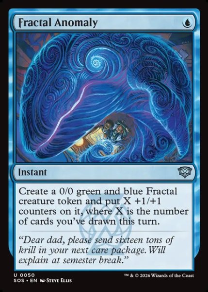 画像1: 【ENG】異常フラクタル/Fractal Anomaly[MTG_SOS_0050_U] (1)