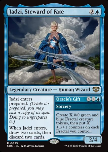 画像1: 【ENG】運命の執事、ジャズィ/Jadzi, Steward of Fate[MTG_SOS_0055_R] (1)