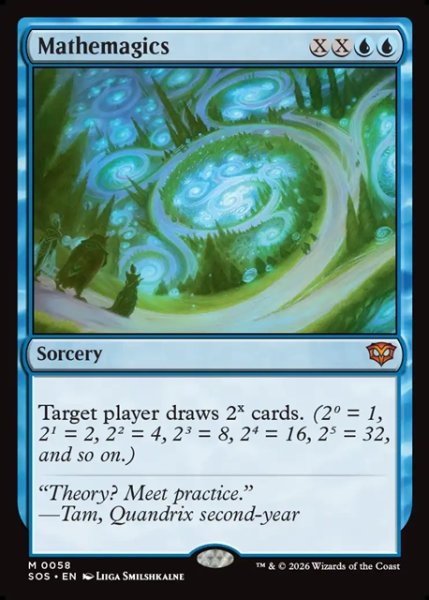 画像1: 【ENG】数魔学/Mathemagics[MTG_SOS_0058_M] (1)