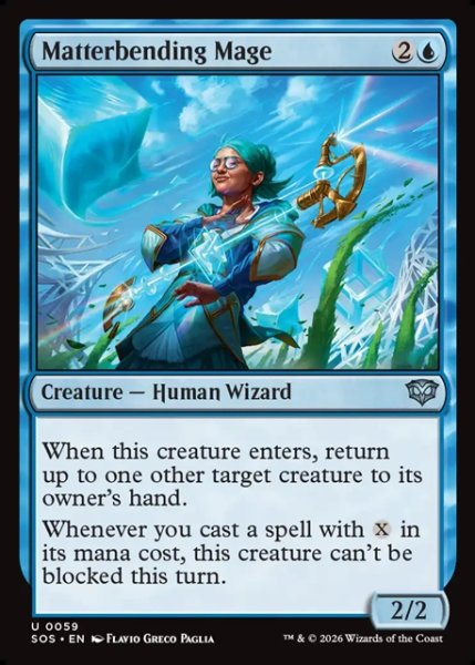 画像1: 【ENG】実体操作する魔道士/Matterbending Mage[MTG_SOS_0059_U] (1)