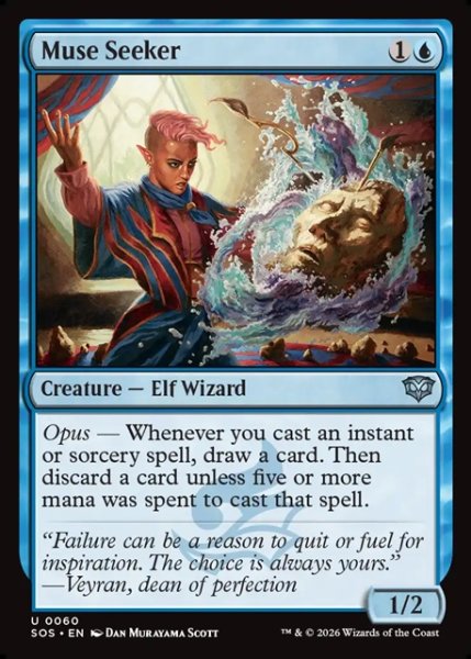画像1: 【ENG】ミューズの探究者/Muse Seeker[MTG_SOS_0060_U] (1)