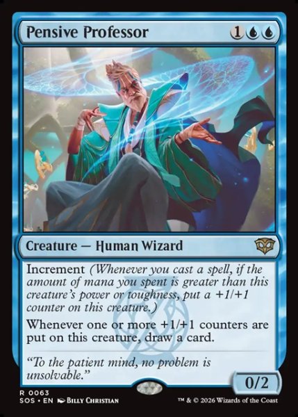 画像1: 【ENG】沈思の教授/Pensive Professor[MTG_SOS_0063_R] (1)