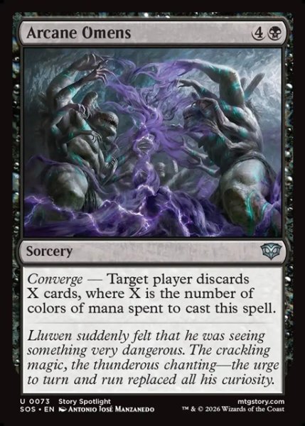 画像1: 【ENG】秘儀の前兆/Arcane Omens[MTG_SOS_0073_U] (1)