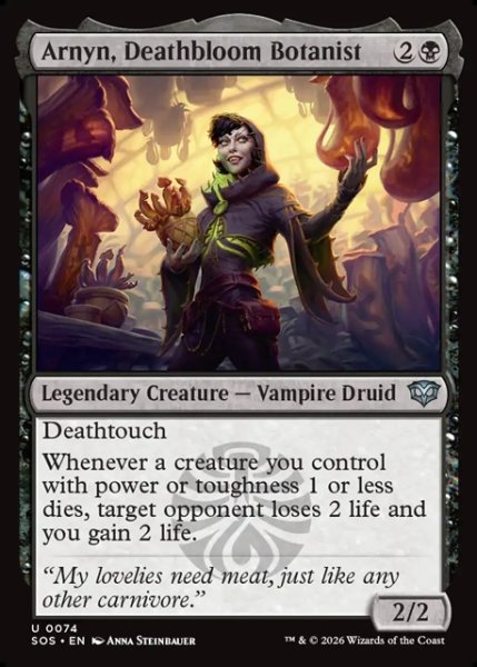 画像1: 【ENG】死花の植物学者、アルニン/Arnyn, Deathbloom Botanist[MTG_SOS_0074_U] (1)