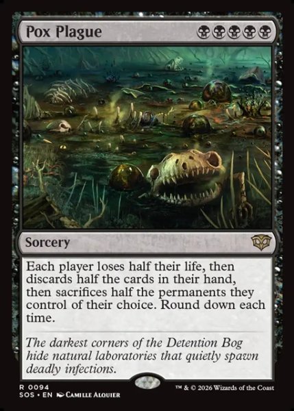 画像1: 【ENG】悪疫の蔓延/Pox Plague[MTG_SOS_0094_R] (1)