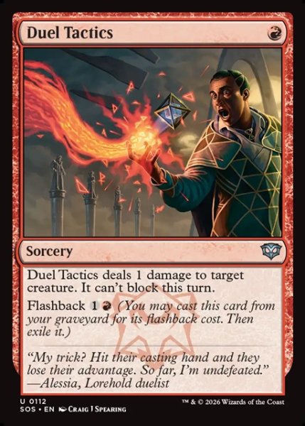 画像1: 【ENG】決闘の駆け引き/Duel Tactics[MTG_SOS_0112_U] (1)