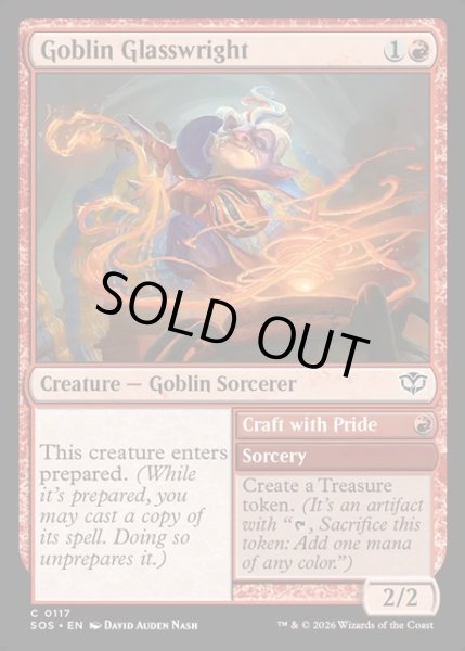 画像1: 【ENG】ゴブリンのガラス職人/Goblin Glasswright[MTG_SOS_0117_C] (1)