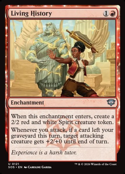画像1: 【ENG】生ける歴史/Living History[MTG_SOS_0121_U] (1)