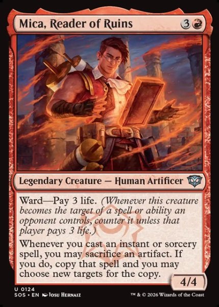 画像1: 【ENG】遺跡読解者、マイカ/Mica, Reader of Ruins[MTG_SOS_0124_U] (1)