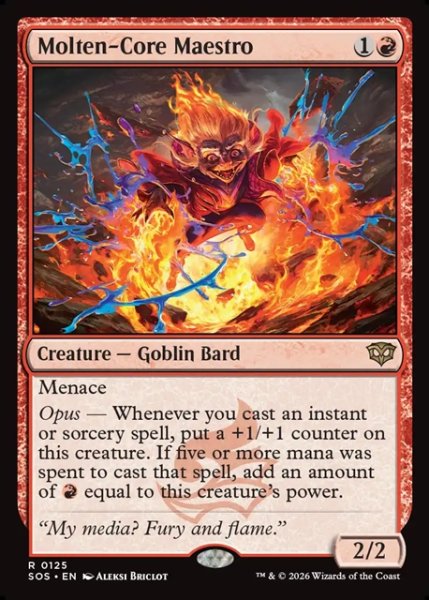 画像1: 【ENG】融解コアの巨匠/Molten-Core Maestro[MTG_SOS_0125_R] (1)
