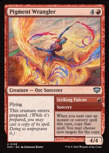 画像1: 【ENG】絵の具の世話人/Pigment Wrangler[MTG_SOS_0126_U] (1)