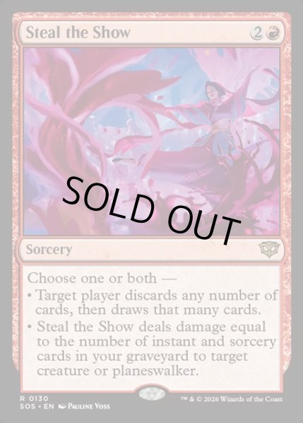 画像1: 【ENG】人気をさらう/Steal the Show[MTG_SOS_0130_R] (1)