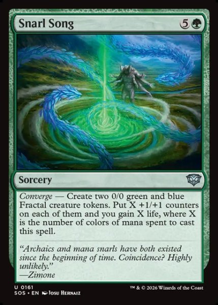 画像1: 【ENG】からみもつれる歌/Snarl Song[MTG_SOS_0161_U] (1)