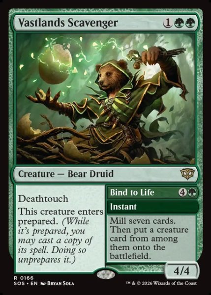 画像1: 【ENG】大界の回収者/Vastlands Scavenger[MTG_SOS_0166_R] (1)