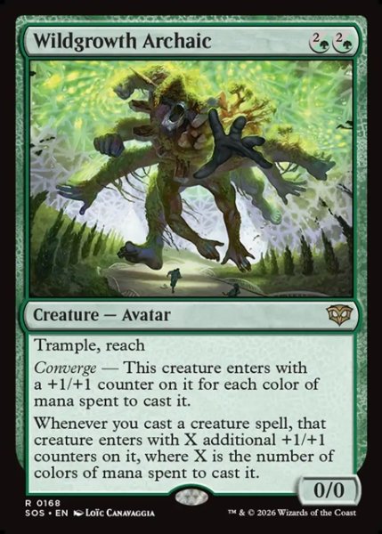 画像1: 【ENG】野茂みのアルカイック/Wildgrowth Archaic[MTG_SOS_0168_R] (1)