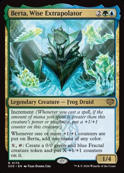 画像1: 【ENG】賢明なる推定者、バータ/Berta, Wise Extrapolator[MTG_SOS_0175_R] (1)
