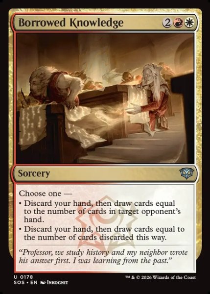 画像1: 【ENG】借り物の知識/Borrowed Knowledge[MTG_SOS_0178_U] (1)