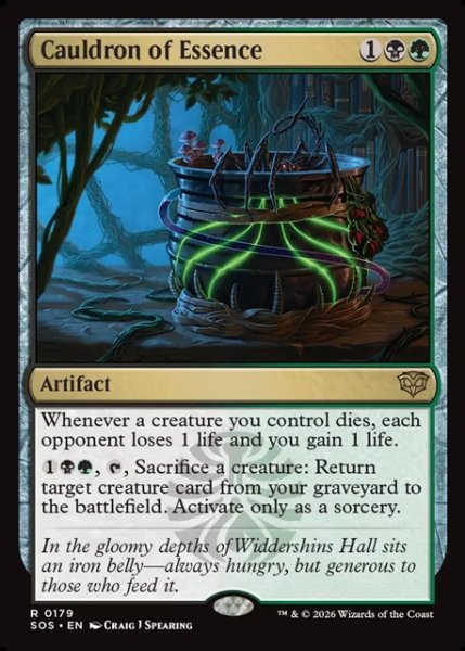 画像1: 【ENG】精髄の大釜/Cauldron of Essence[MTG_SOS_0179_R] (1)