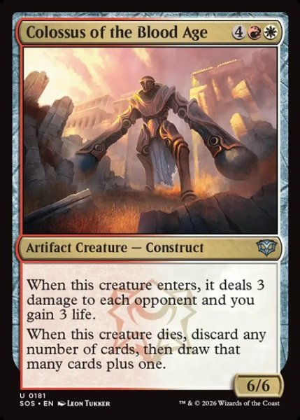 画像1: 【ENG】血の時代の巨像/Colossus of the Blood Age[MTG_SOS_0181_U] (1)