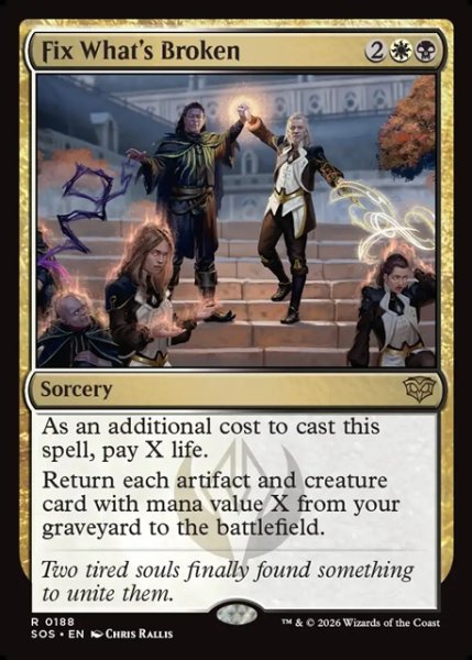 画像1: 【ENG】機能不全の改善/Fix What's Broken[MTG_SOS_0188_R] (1)