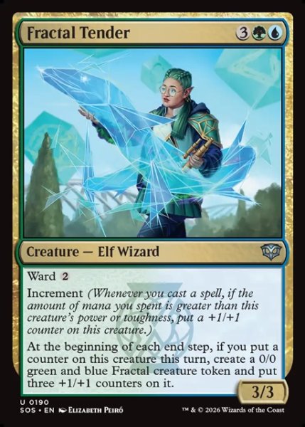 画像1: 【ENG】フラクタルの世話人/Fractal Tender[MTG_SOS_0190_U] (1)