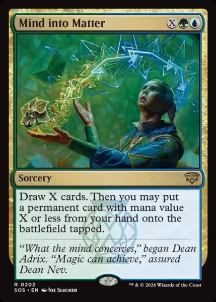 画像1: 【ENG】意識の実体化/Mind into Matter[MTG_SOS_0202_R] (1)