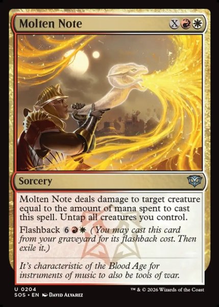 画像1: 【ENG】溶融せし音色/Molten Note[MTG_SOS_0204_U] (1)