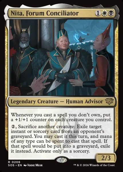 画像1: 【ENG】公開討論所の調停士、ニータ/Nita, Forum Conciliator[MTG_SOS_0206_R] (1)