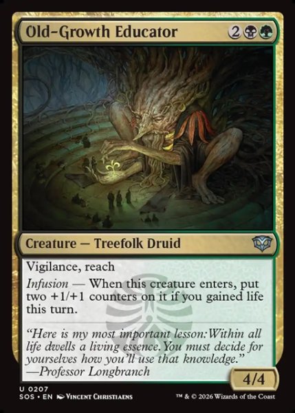 画像1: 【ENG】古株の教育者/Old-Growth Educator[MTG_SOS_0207_U] (1)