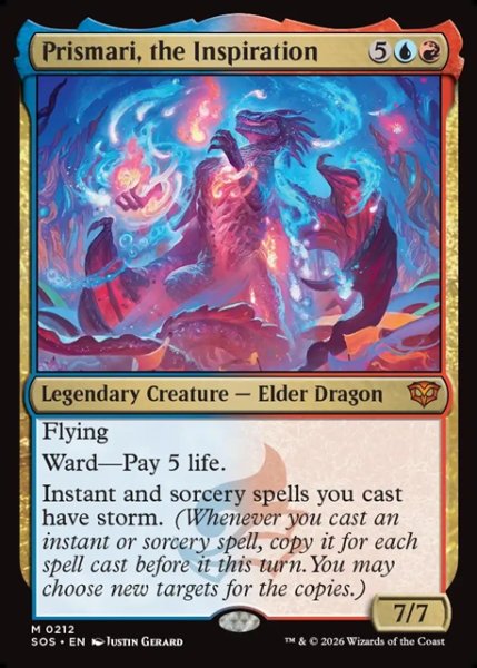 画像1: 【ENG】創意溢れるもの、プリズマリ/Prismari, the Inspiration[MTG_SOS_0212_M] (1)